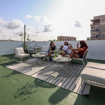 Nuevo Estudio A Metros De La Playa, Con Terraza Y Zonas Comun 3c * Валенсия